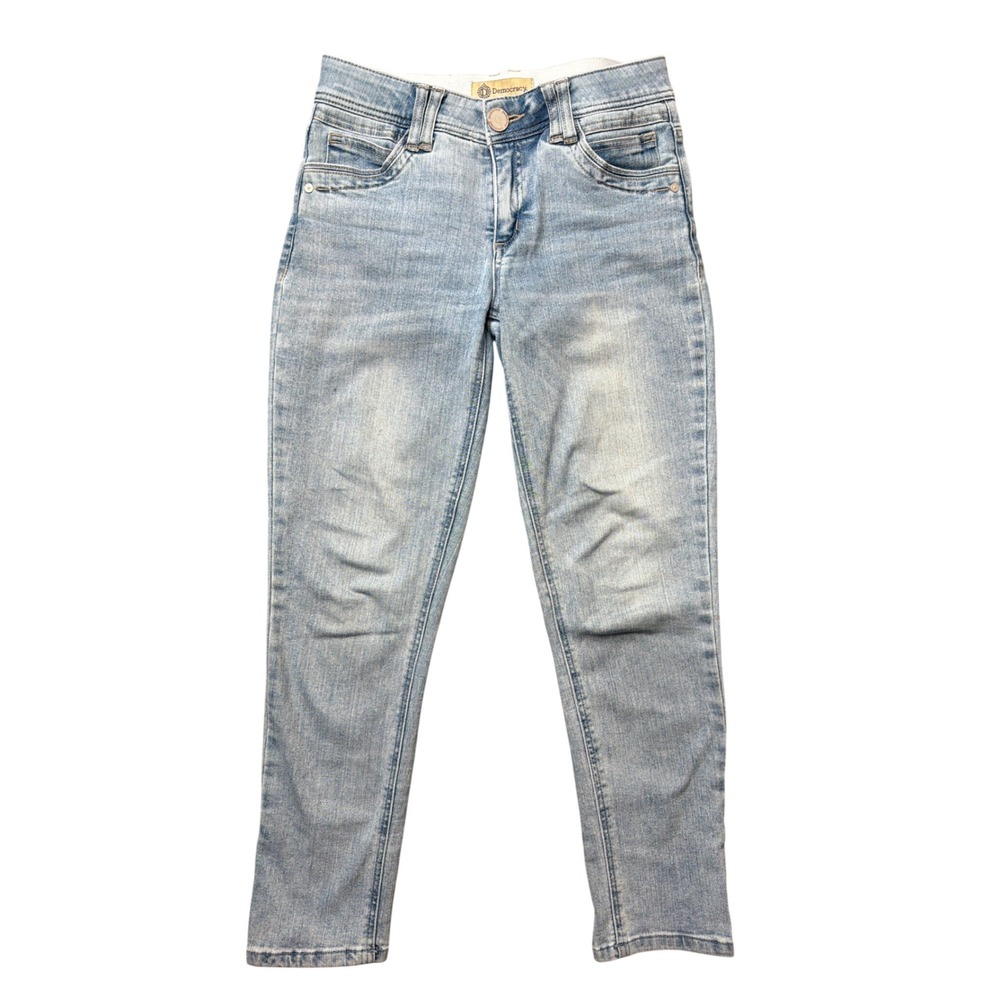 Democracy Jeans Womens 4 B1293N3R7XX Ab Technology Light Wash Blue Stretch